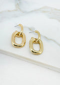 ENVY Gold Square Hoop Earring