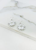 ENVY Silver Heart Pendant Dropper Earring