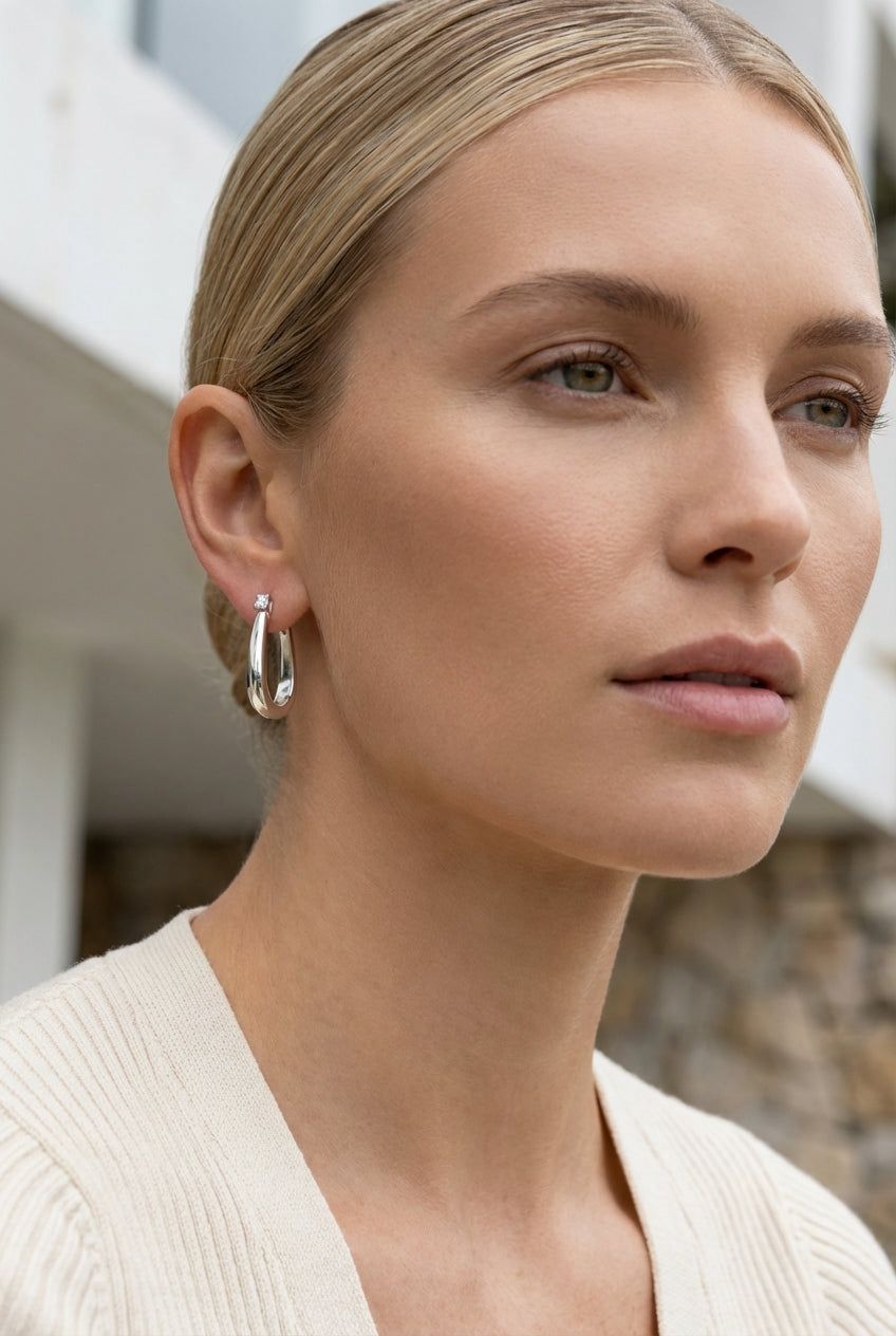 ENVY Silver Hoop Earring